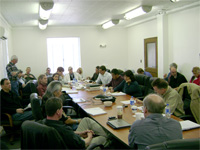 Photo of public meeting.