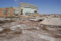 Photo of Building 522, Ammunition renovation building.