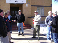 Environmental team discussion of UXO disposal.