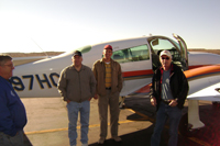 photo of LiDR crew in front of plane