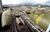 Photo of munitions at Fort Wingate.