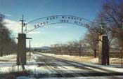 Photo of Fort Wingate main gate.